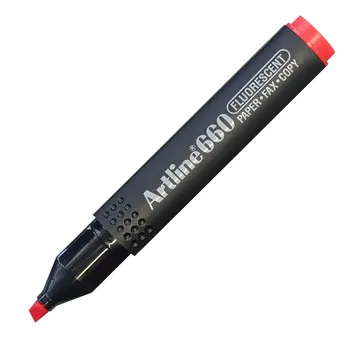 Artline EK660 Fluorescent Highlighter Chisel Tip 4.0mm Red