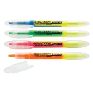 Collosso Slim Highlighters Dual Tip Assorted Wallet 4