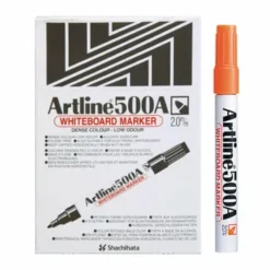 EK-500A-ORANGE-Artline EK500A Bullet Point Whiteboard Marker Dry-Wipe 2.0mm Orange - Box 12-B