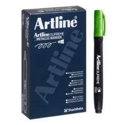 EPF-790-GREEN-BOX-Artline EPF790 Supreme Metallic Markers Green - Box 12-B