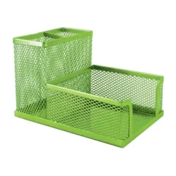 SDS Wire Mesh Cube And Pen Holder Green