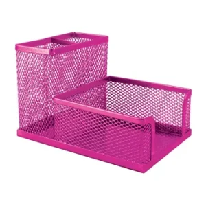 SDS Wire Mesh Cube And Pen Holder Pink