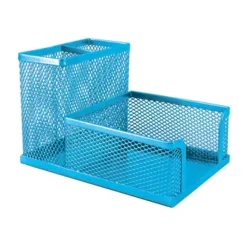 SDS Wire Mesh Cube And Pen Holder Sky Blue