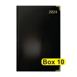 Diary 2024 Executive A5 Black - Box 10