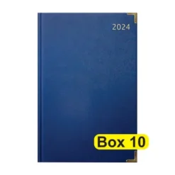 Diary 2024 Executive A5 Blue - Box 10