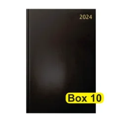 Diary 2024 Standard A5 Black - Box 10