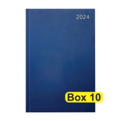 Diary 2024 Standard A5 Blue - Box 10
