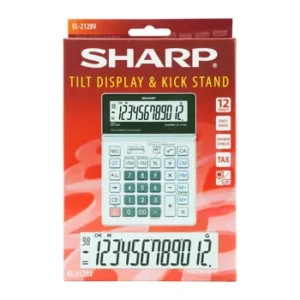 Sharp EL-2128V Personal Semi Desk 12 Digit Calculator