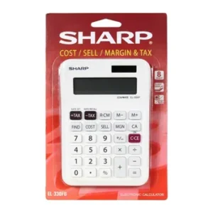 Sharp EL-330F Twin Power Mini Desk 8 Digit Calculator (2)
