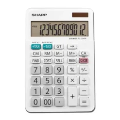 Sharp EL-334WB Mini Desk 12 Digit Calculator (2)