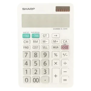 Sharp EL-334WB Mini Desk 12 Digit Calculator (6)