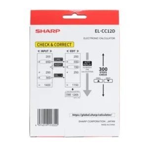 Sharp EL-CC12D Desk 12 Digit Calculator