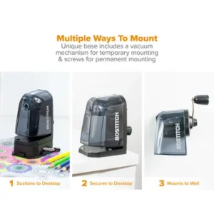 Bostitch Paperpro MPS2 Multi Mount Manual Pencil Sharpener Assorted (8)