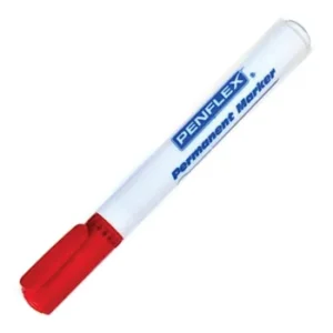 Penflex PM13 Permanent Marker Fine Tip 1mm Red