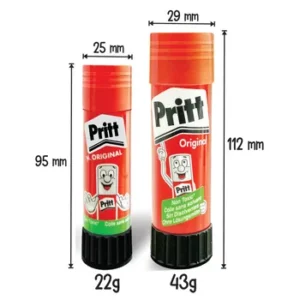 Pritt Glue Sticks 22g-43g-Sizes and Dimensions
