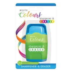 IW5026-BG-iWrite Colours Sharpener & Eraser Combo BlueGreen (2)