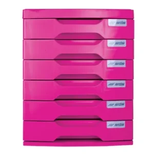 SDS 6 Desk Drawer Filing System Pink (1)