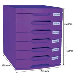 SDS 6 Desk Drawer Filing System Purple (3)