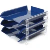 Bantex Vision 3 Tier Sliding Letter Tray - Clear
