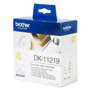 Brother DK-11219 Round Labels 12mm - White Roll 1200