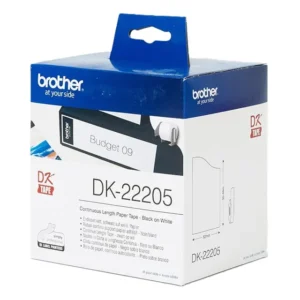 Brother DK-22205 Thermal Paper Tape 62mm x 30.48m - White Continuous Roll
