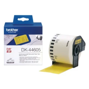 Brother DK-44605 Removable Tape Continuous Roll 62mm x 30.48m - Yellow