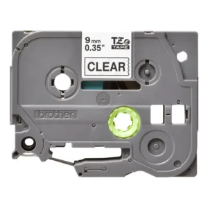 Brother TZe-121 Laminated Tape Black on Clear 9mm-A