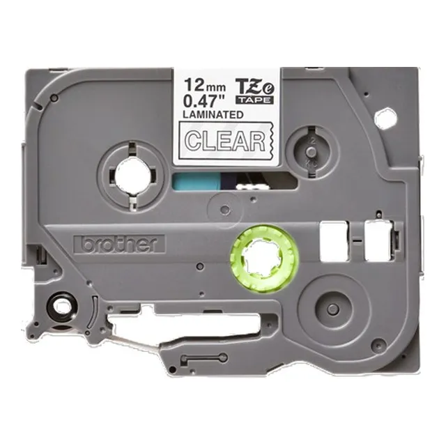 Brother TZe-135 Laminated Tape White on Clear 12mm