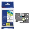 Brother TZe-221 Laminated Tape Black on White 9mm