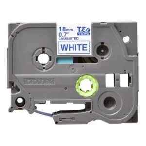 Brother TZe-243 Laminated Tape Blue on White 18mm-A
