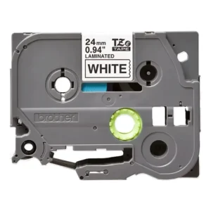 Brother TZe-251 Laminated Tape Black on White 24mm-A