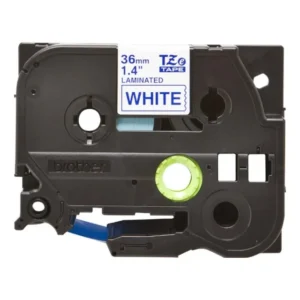 Brother TZe-263 Laminated Tape Blue on White 36mm-A