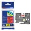 Brother TZe-441 Laminated Tape Black on Red 18mm