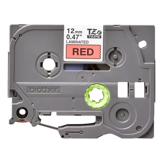 Brother TZe-431 Laminated Tape Black on Red 12mm