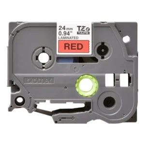 Brother TZe-451 Laminated Tape Black on Red 24mm-A