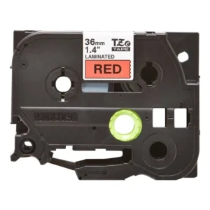 Brother TZe-461 Laminated Tape Black on Red 36mm-A