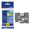 Brother TZe-521 Laminated Tape Black on Blue 9mm
