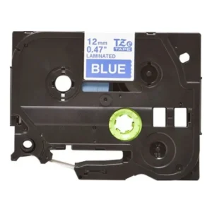 Brother TZe-535 Laminated Tape White on Blue 12mm-A
