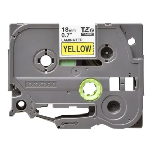 Brother TZe-641 Laminated Tape Black on Yellow 18mm-A