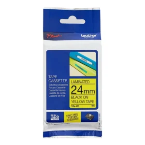 Brother TZe-651 Laminated Tape Black on Yellow 24mm