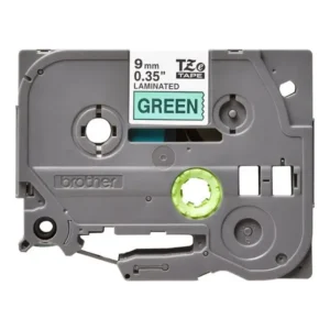 Brother TZe-721 Laminated Tape Black On Green 9mm-A