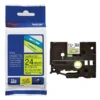 Brother TZe-C31 Laminated Tape Black on Fluorescent Yellow 12mm x 5m