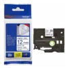 Brother TZe-SE4 Security Tape Black on White 18mm
