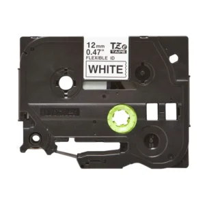 Brother TZe-FX231 Flexible ID Tape Black on White 12mm-B