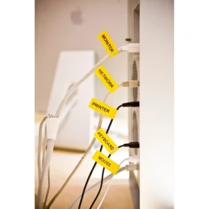 Brother TZe-FX631 Flexible ID Tape Black on Yellow 12mm-C