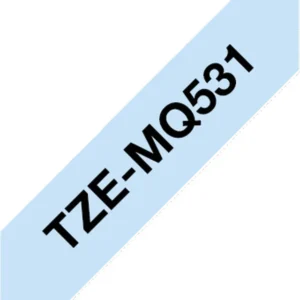 Brother TZe-MQ531 Laminated Tape Black on Pastel Blue 12mm x 4m-B