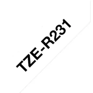 Brother TZe-R231 Ribbon Tape Black on White 12mm x 4m-B
