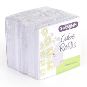 Marlin Memo Cube Refill Wrapped 100 x 100mm - White (1)