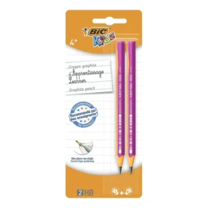 Bic Beginners Evolution Graphite Pencil HB Blister 2 Pink - Box 10 (2)