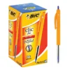 Bic Clic Ballpoint Pen Fine 0.8mm Blue - Box 60-B
